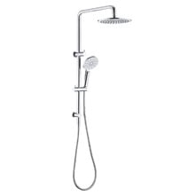 Rosa 200m Square Gooseneck Twin Shower